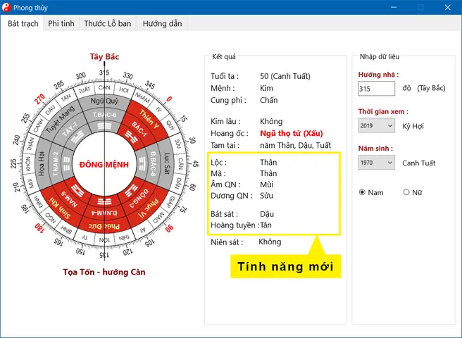 Phần Mềm Phong Thủy Kiến Trúc