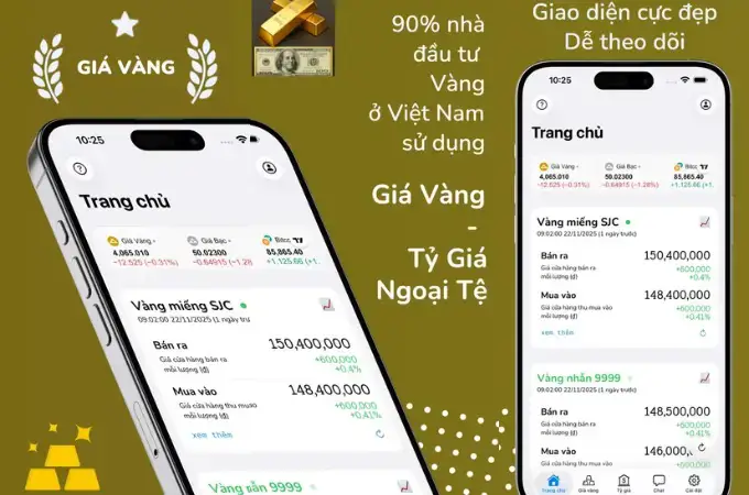 Phần Mềm Theo Dõi Giá Vàng Trên Iphone