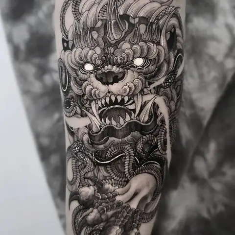 Phong Thủy Hình Xăm Kỳ Lân