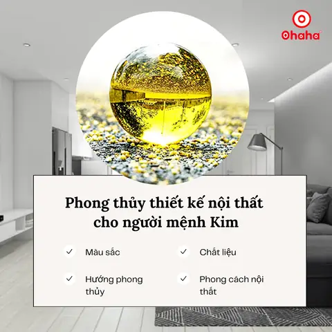 Phong Thủy Nội Thất Cho Người Mệnh Kim