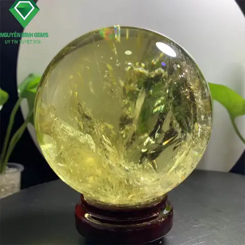 Quả Cầu Phong Thủy Đá Thạch Anh