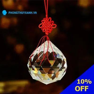 Quả Cầu Thủy Tinh Phong Thủy Treo