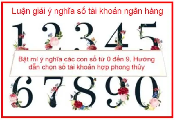 Số Tài Khoản Hợp Phong Thủy