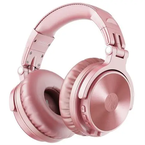 Tai Nghe Bluetooth Màu Hồng Giá Màu Vàng
