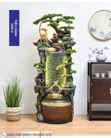 Thác Nước Phong Thủy Ngoài Trời