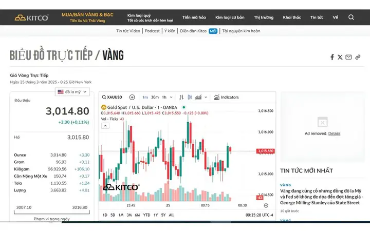 Theo Dõi Biến Động Giá Vàng Theo Tháng