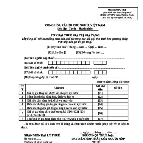 Thuế Giá Tri Gia Tăng Đối Vơi Chế Tác Vàng