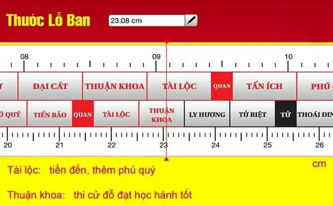 Thước Đo Phong Thủy Xây Dựng