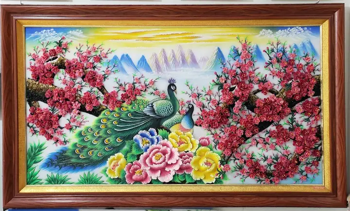 Tranh Đá Quý Phong Thủy Đẹp
