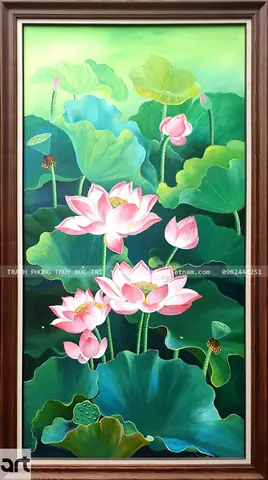 Tranh Hoa Sen Phong Thủy Đẹp