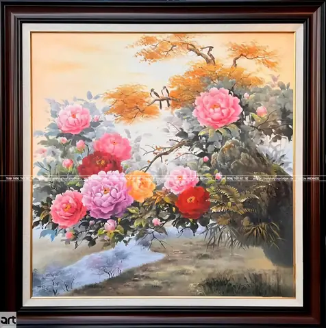 Tranh Phong Thủy Hoa Mẫu Đơn