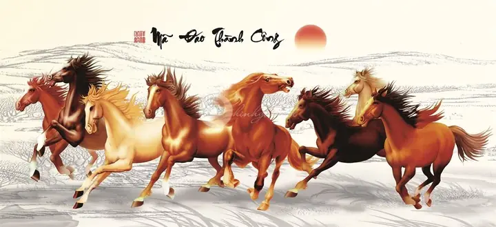 Tranh Phong Thủy Mã Đáo Thành Công