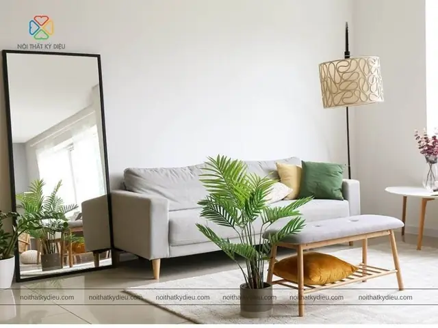 Treo Gương Phòng Khách Theo Phong Thủy