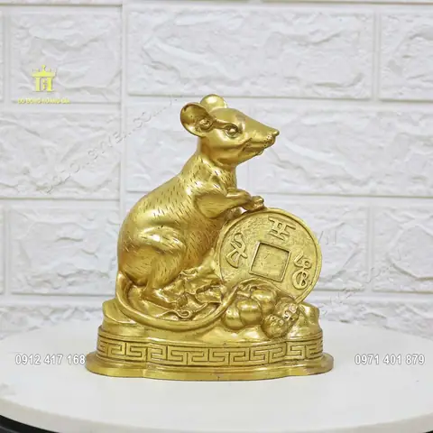 Tượng Chuột Phong Thủy Bằng Đồng