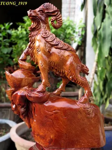 Tượng De Phong Thủy Bằng Gỗ