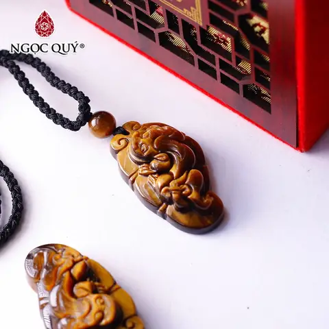 Tỳ Hưu Mặt Hổ Vàng Nâu Giá