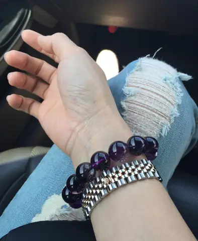 Vòng Đá Phong Thủy Màu Tím