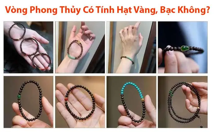 Vòng Phong Thủy Có Tính Hạt Vàng Không