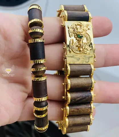 Vòng Tay Trầm Hương Bọc Vàng Giá Bao Nhiêu