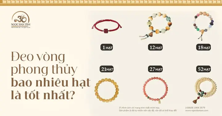 Ý Nghĩa Số Hạt Vòng Tay Phong Thủy