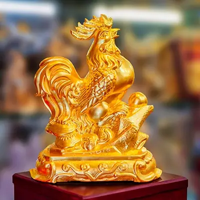 Bán Gà Phong Thủy Để Bàn Bằng Đồng Tai Hcm