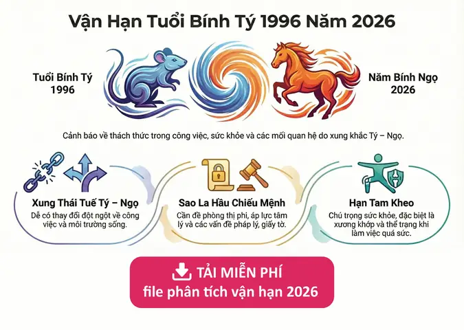 Bính Tý 1996 Phong Thủy Tam Nguyên