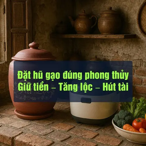 Đặt Hũ Gạo Chuẩn Phong Thủy