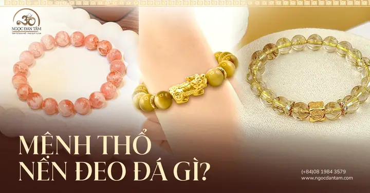 Vòng Đá Phong Thủy Màu Vàng
